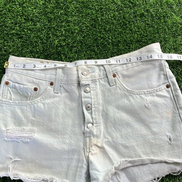 COPY - LEVIS 501 Cut Off Denim Shorts size 28 - Picture 2 of 8